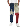 Texas Flag Print Cotton Sweatpants
