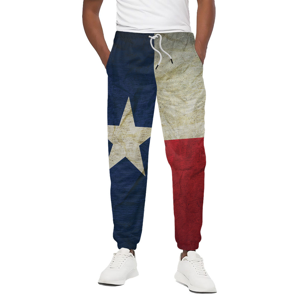 Texas Flag Print Cotton Pants