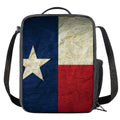 Texas Flag Print Crossbody Lunch Bag
