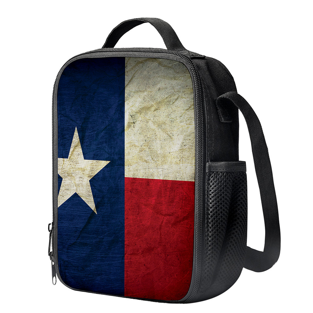 Texas Flag Print Crossbody Lunch Bag
