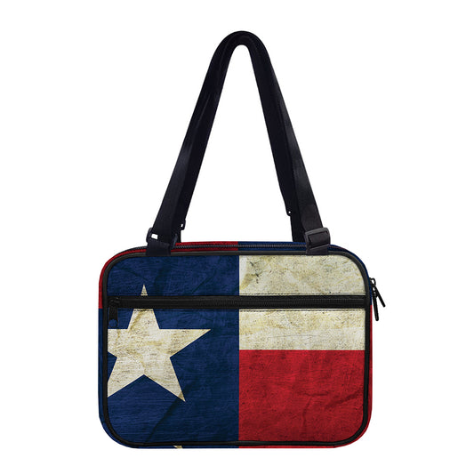 Texas Flag Print Double Strap Bible Bag