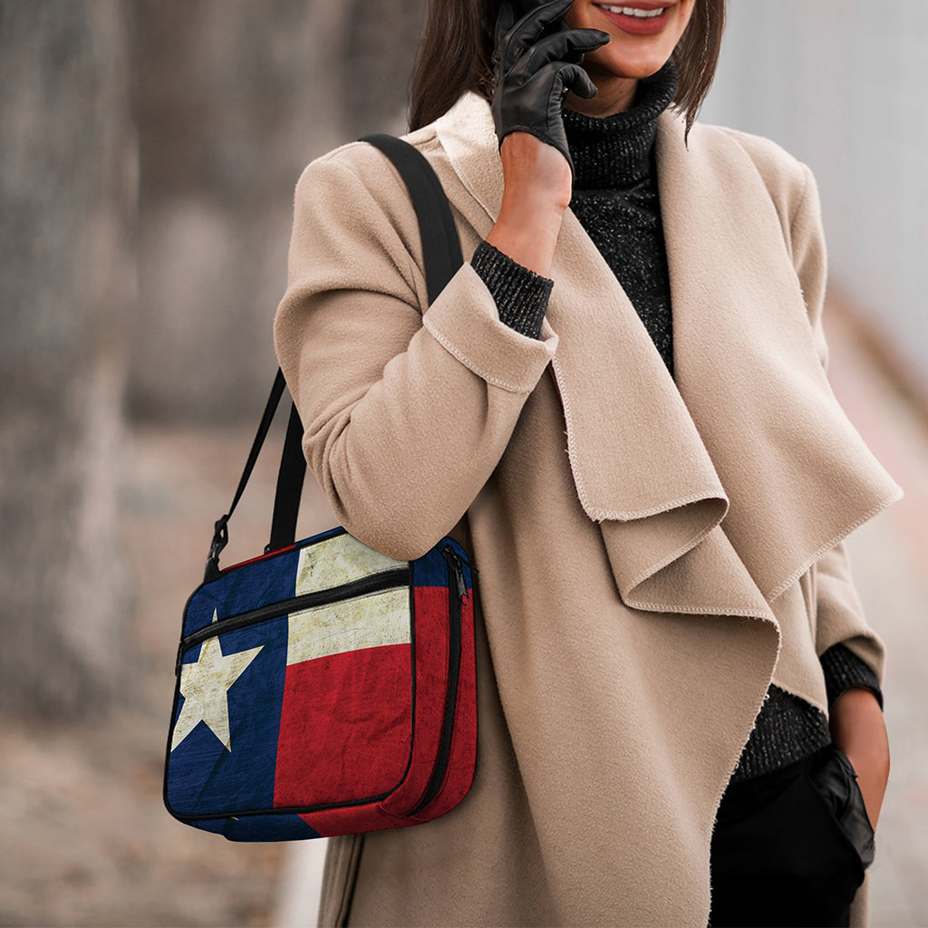 Texas Flag Print Double Strap Bible Bag