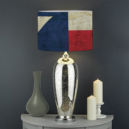 Texas Flag Print Drum Lamp Shade