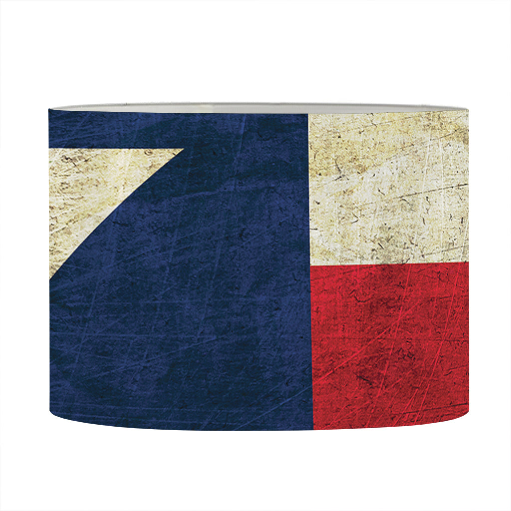 Texas Flag Print Drum Lamp Shade