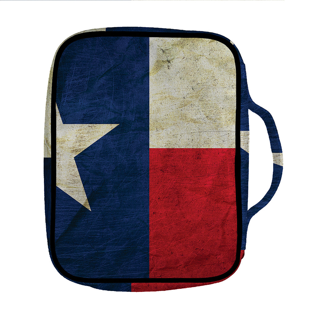 Texas Flag Print Front Pocket Bible Bag
