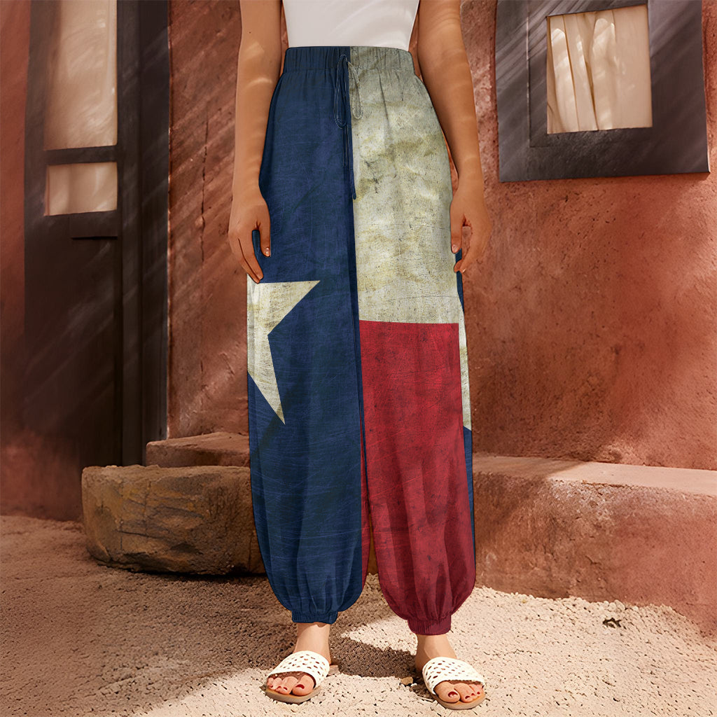 Texas Flag Print Harem Pants