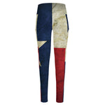 Texas Flag Print High-Waisted Pocket Leggings