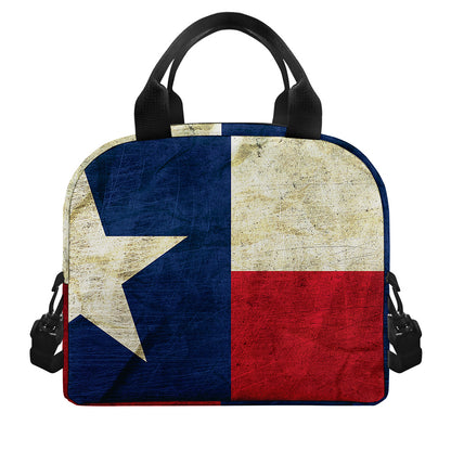 Texas Flag Print Insulated Lunch Bag