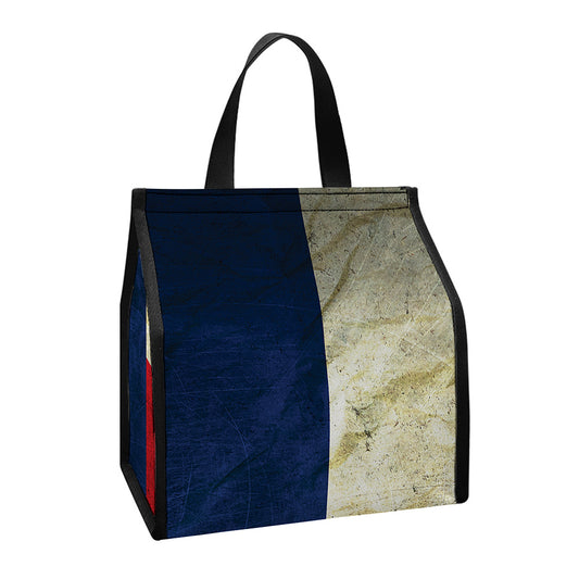 Texas Flag Print Insulated Lunch Tote