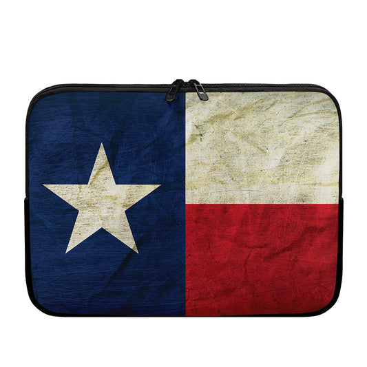 Texas Flag Print Laptop Sleeve