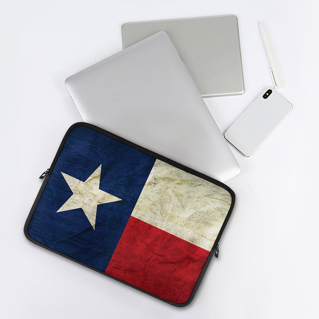 Texas Flag Print Laptop Sleeve