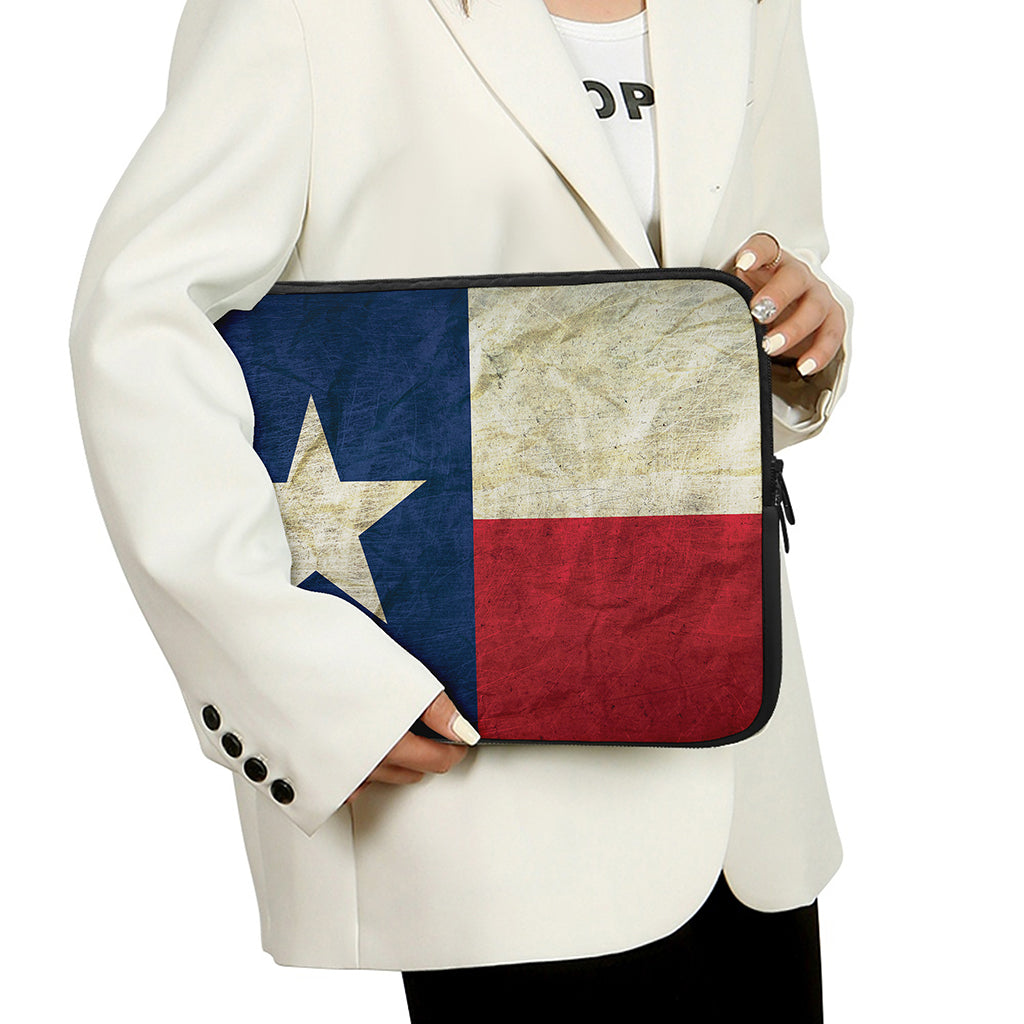 Texas Flag Print Laptop Sleeve