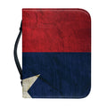 Texas Flag Print Leather Bible Cover