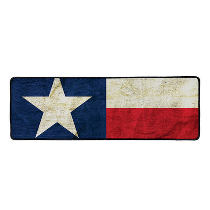 Texas Flag Print Long Kitchen Mat