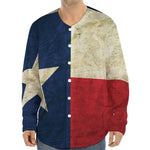 Texas Flag Print Long Sleeve Baseball Jersey