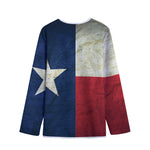 Texas Flag Print Long Sleeve Short Coat