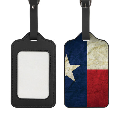 Texas Flag Print Luggage Tag