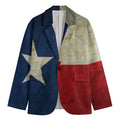 Texas Flag Print Men's Blazer