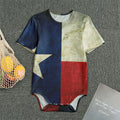 Texas Flag Print Men's Bodysuit