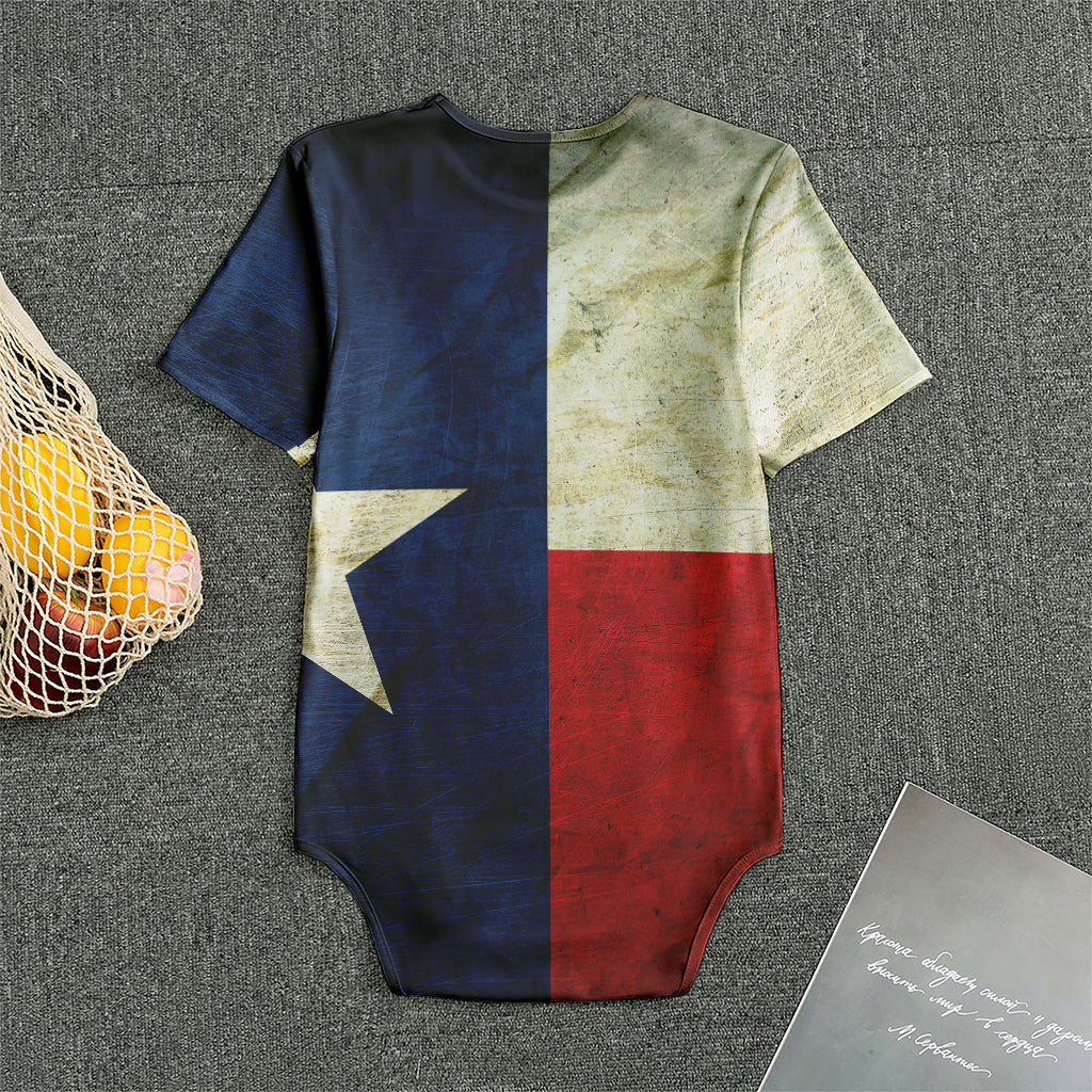 Texas Flag Print Men's Bodysuit