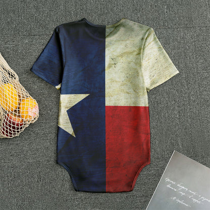 Texas Flag Print Men's Bodysuit