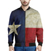 Texas Flag Print Men's Bomber Jacket
