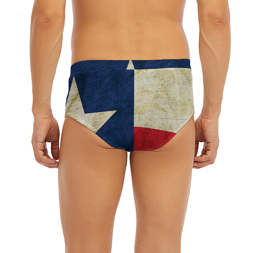 Texas Flag Print Men's Briefs