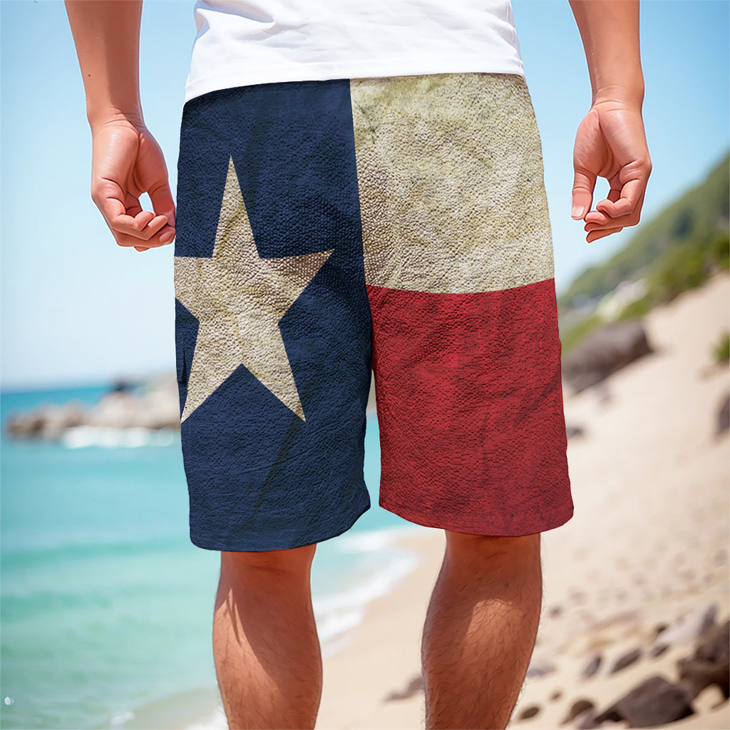 Texas Flag Print Men's Cargo Shorts