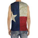 Texas Flag Print Men's Fitness Tank Top
