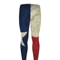 Texas Flag Print Men's Leggings