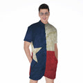 Texas Flag Print Men's Romper
