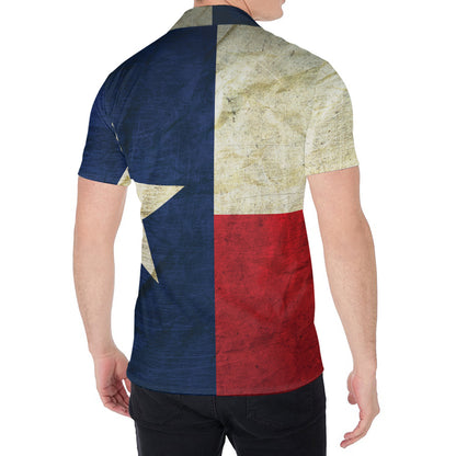 Texas Flag Print Men's Shirt