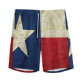Texas Flag Print Men's Athletic Shorts