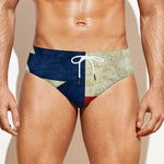 Texas Flag Print Men's Swim Briefs