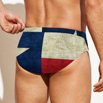 Texas Flag Print Men's Swim Briefs