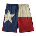 Texas Flag Print Men's Swim Trunks
