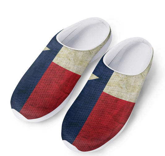 Texas Flag Print Mesh Casual Shoes