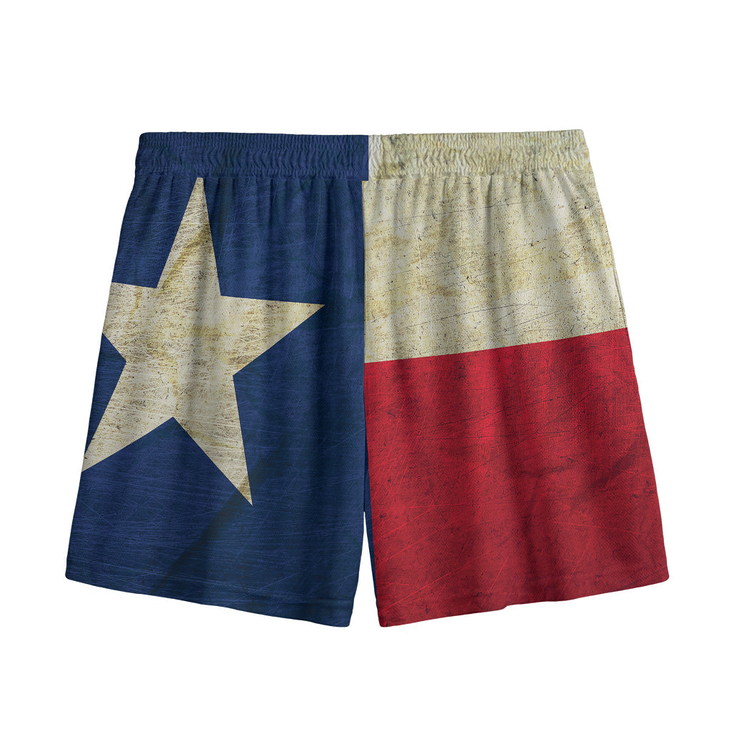 Texas Flag Print Mesh Shorts