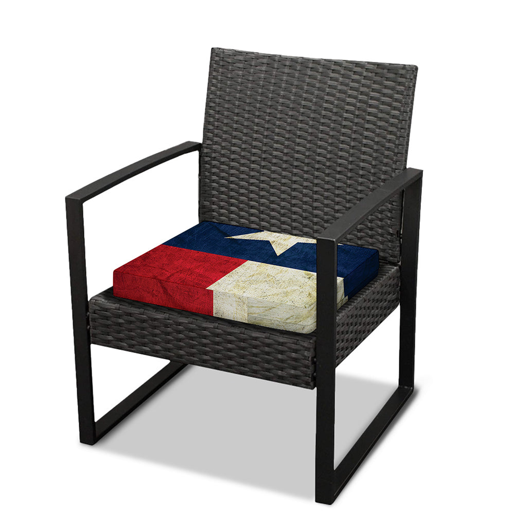 Texas Flag Print Outdoor Seat Cushion Cover
