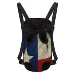 Texas Flag Print Pet Carrier Backpack