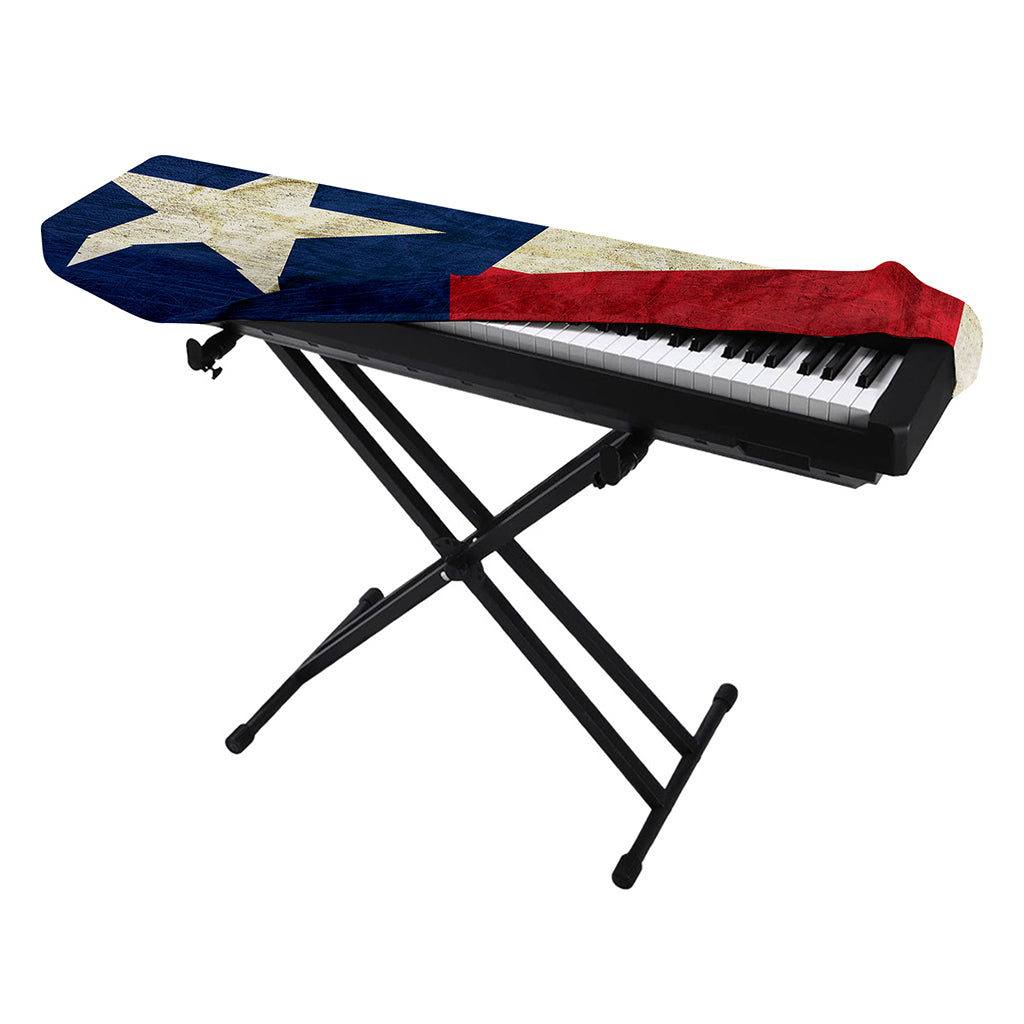 Texas Flag Print Piano Keyboard Cover