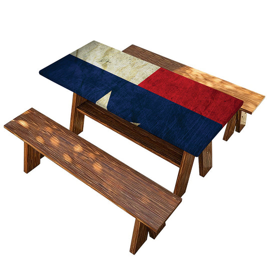 Texas Flag Print Picnic Table Cover