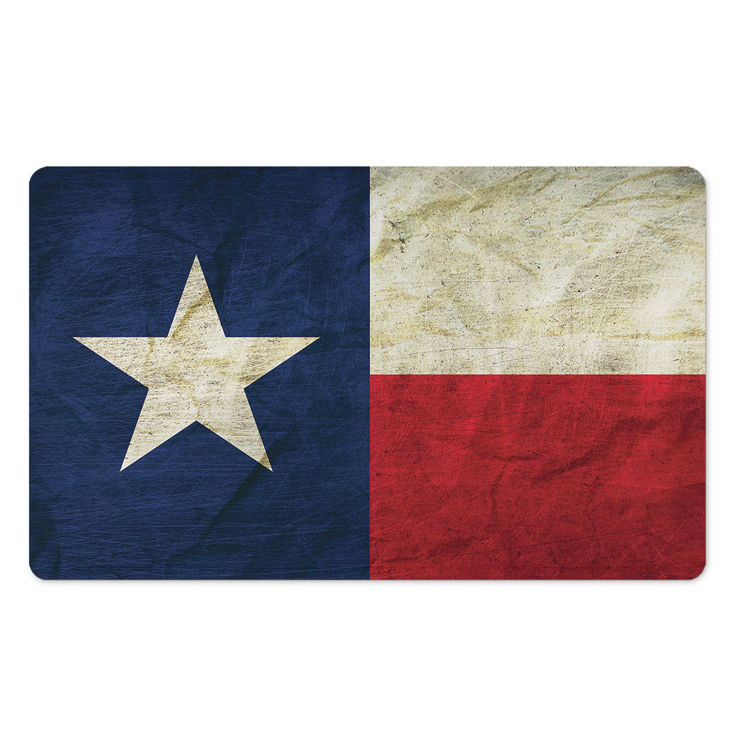 Texas Flag Print Polyester Doormat