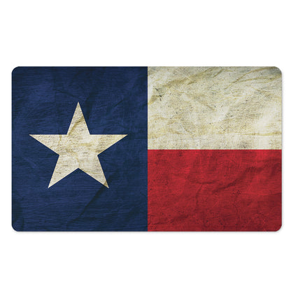 Texas Flag Print Polyester Doormat