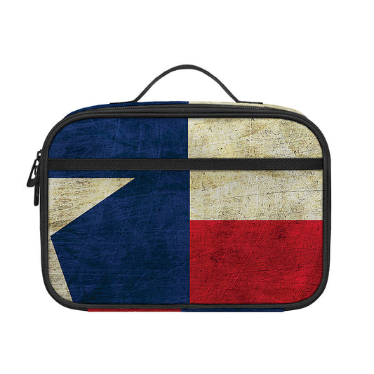 Texas Flag Print Portable Lunch Bag