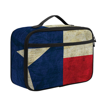 Texas Flag Print Portable Lunch Bag