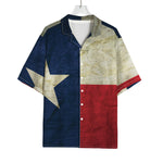 Texas Flag Print Rayon Hawaiian Shirt