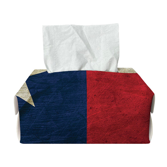 Texas Flag Print Rectangle Tissue Box Cover