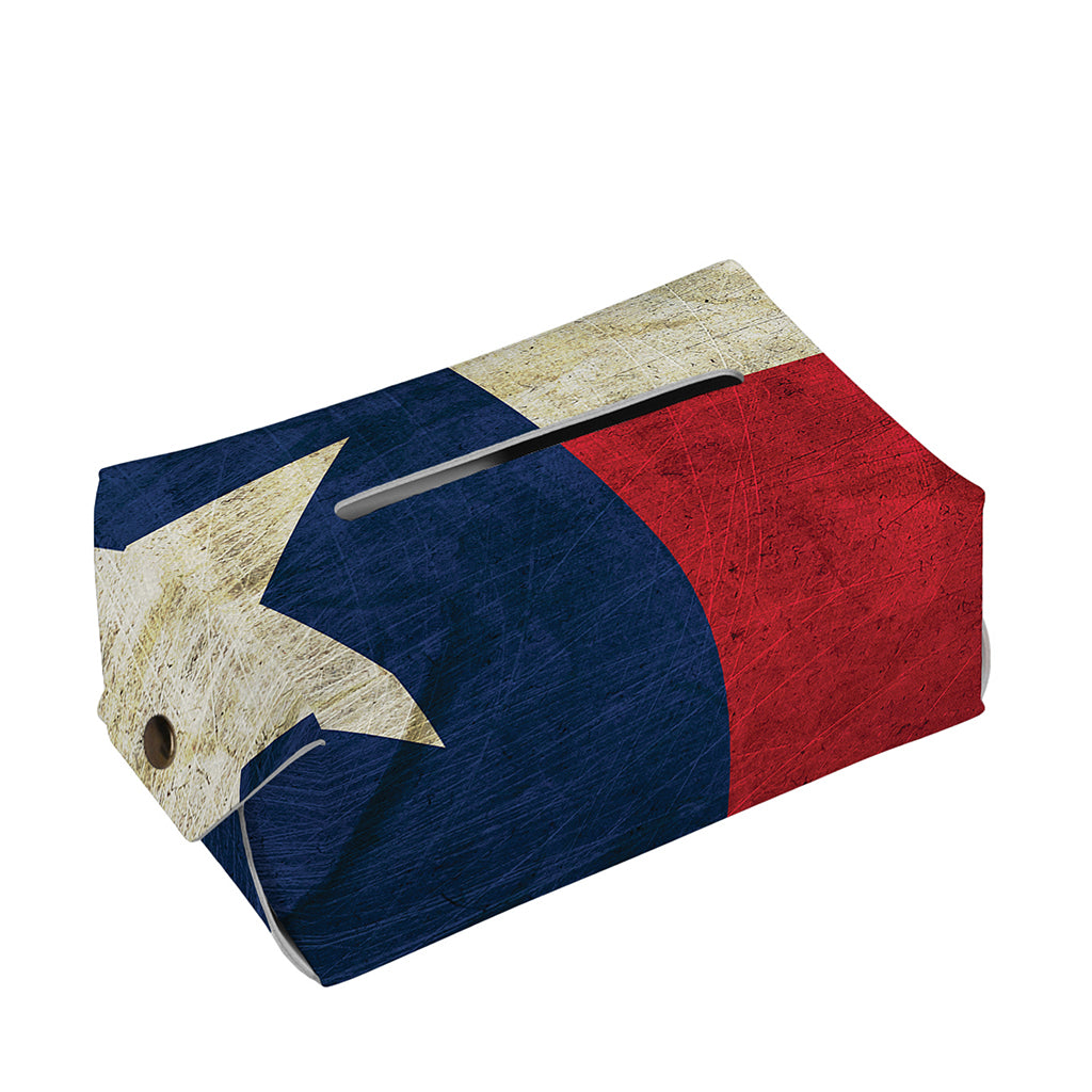 Texas Flag Print Rectangle Tissue Box Cover