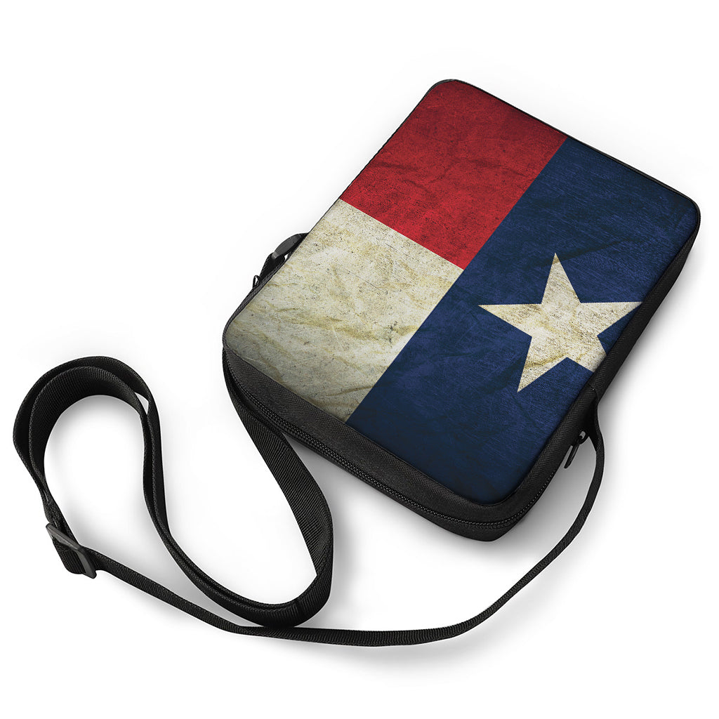 Texas Flag Print Rectangular Crossbody Bag